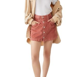 Free People Corduroy Skirt